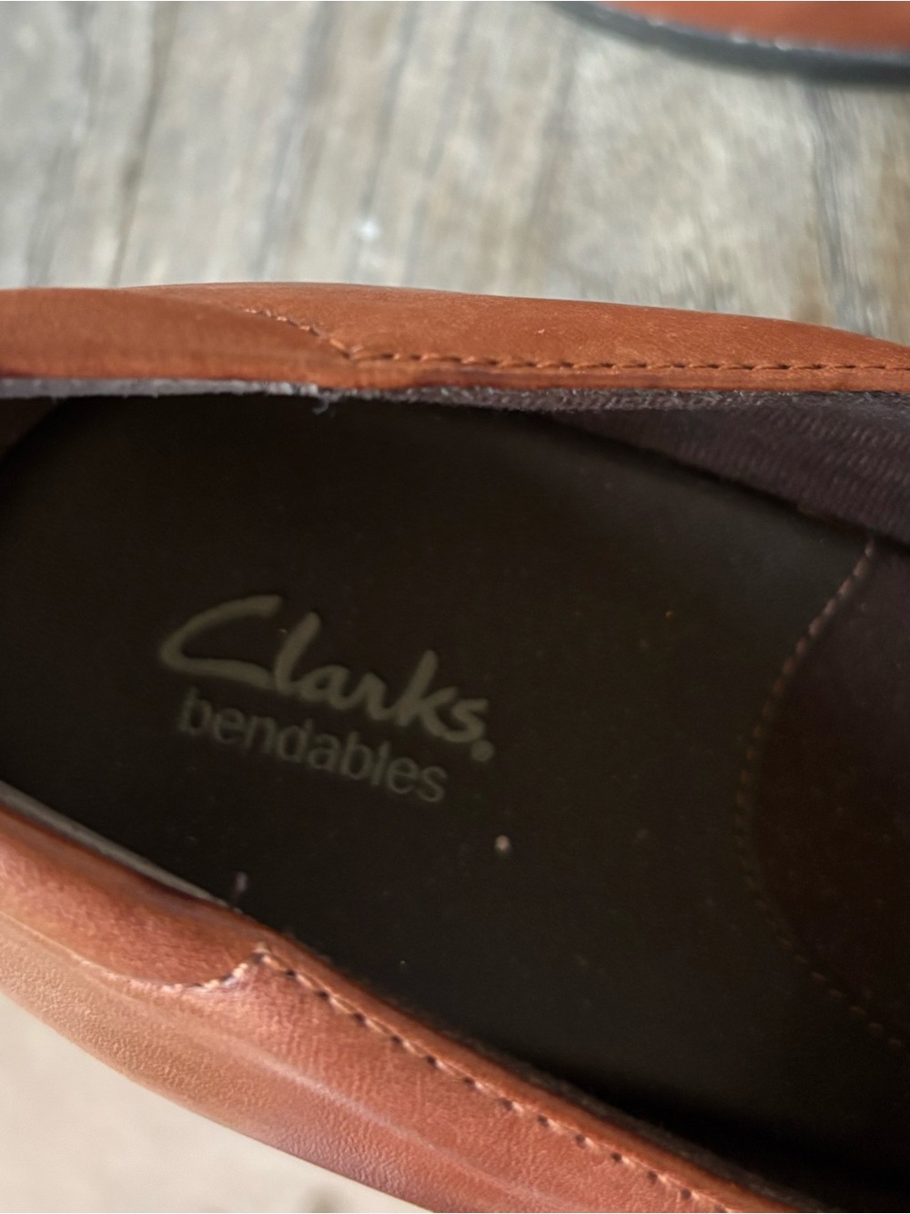Clark’s Bendables Brown Leather Cuban Heel Loafers - Picture 7 of 8